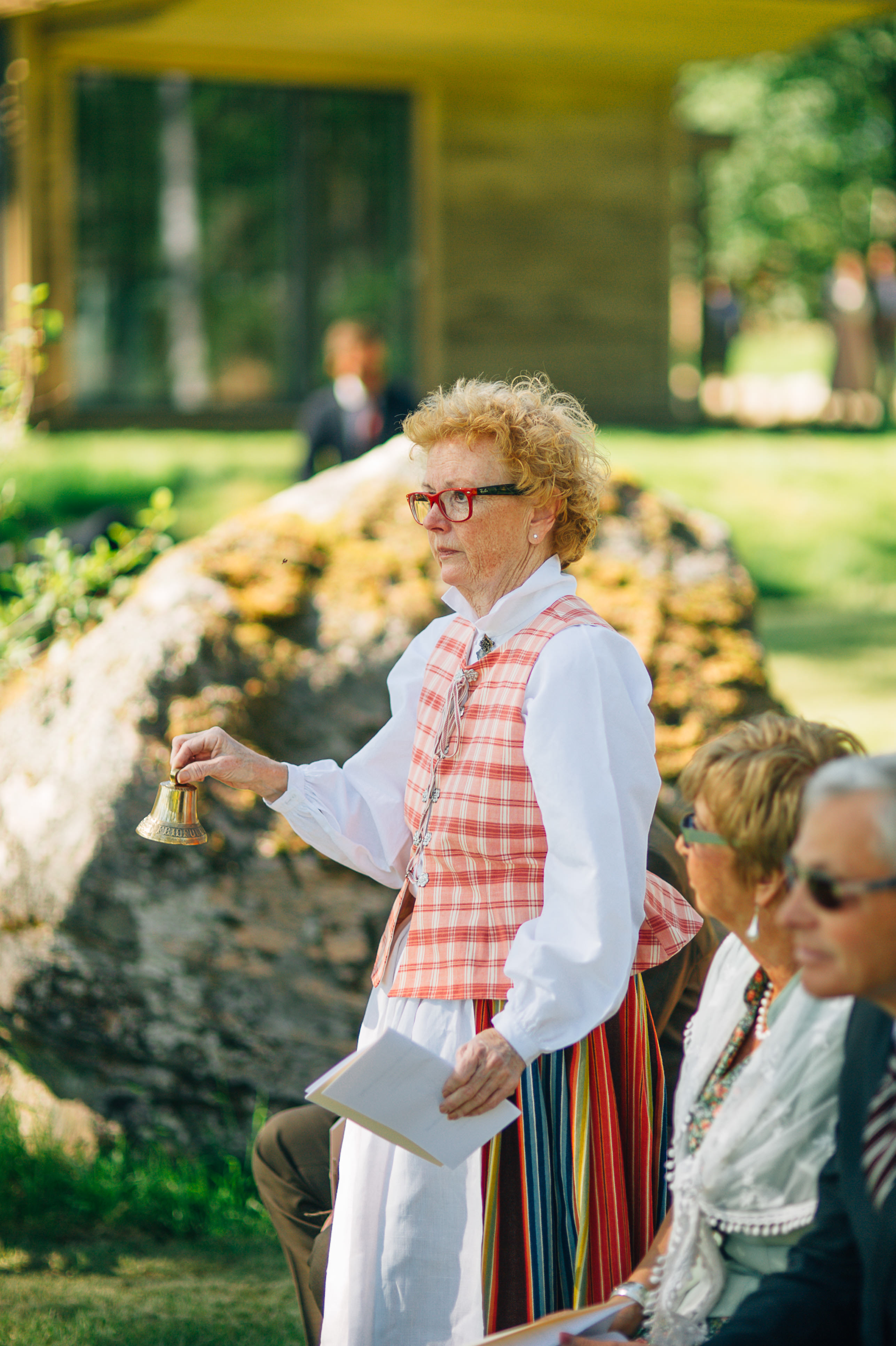 Wedding ceremony details in the Swedish birch forest