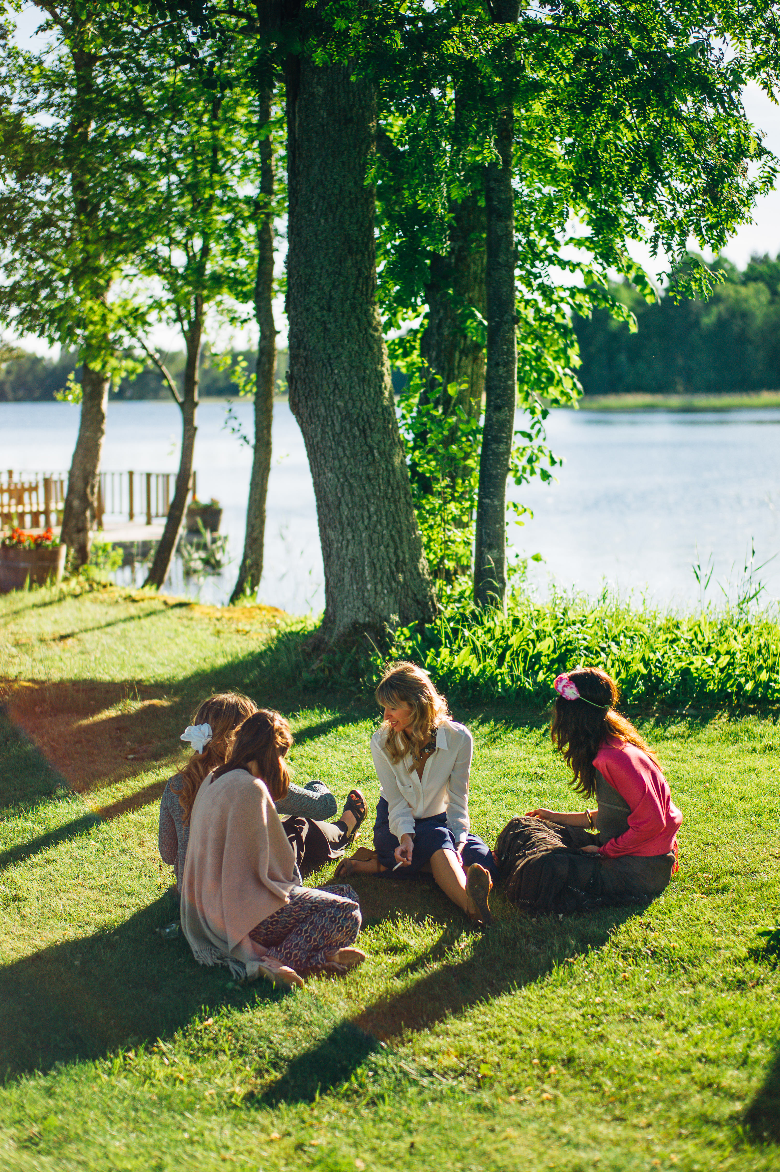 Wedding reception details inside the Beckershof barn