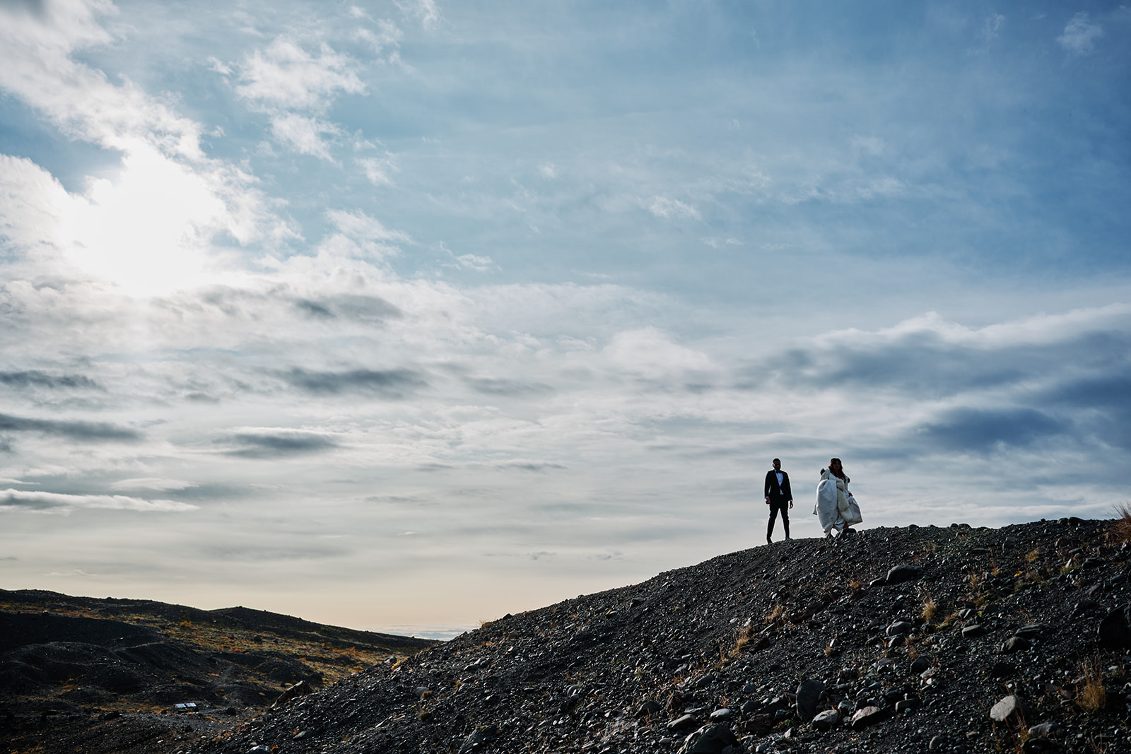 Dramatic Iceland landscape approaching glacier territory south coast
