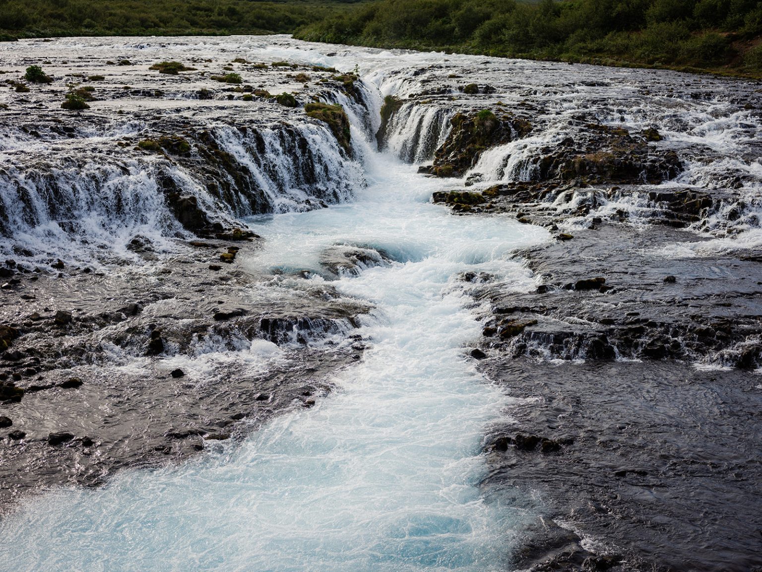 Brúarfoss, the blue waterfall on the Golden Circle