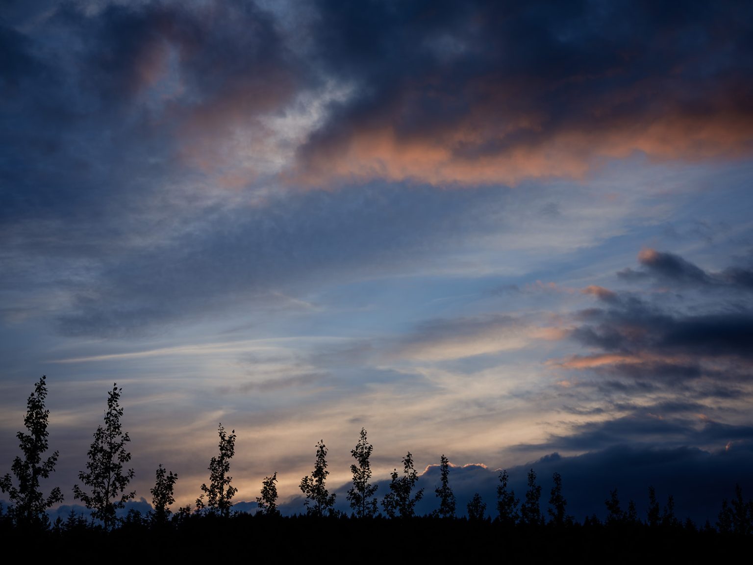 Sunset over the Golden Circle in Iceland