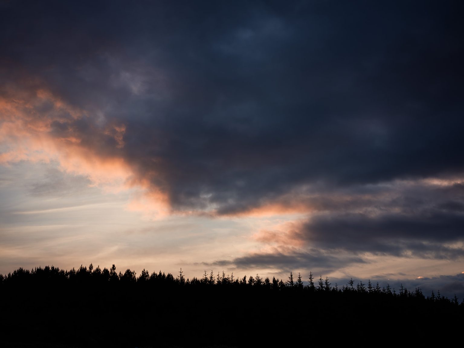 The last light over Iceland