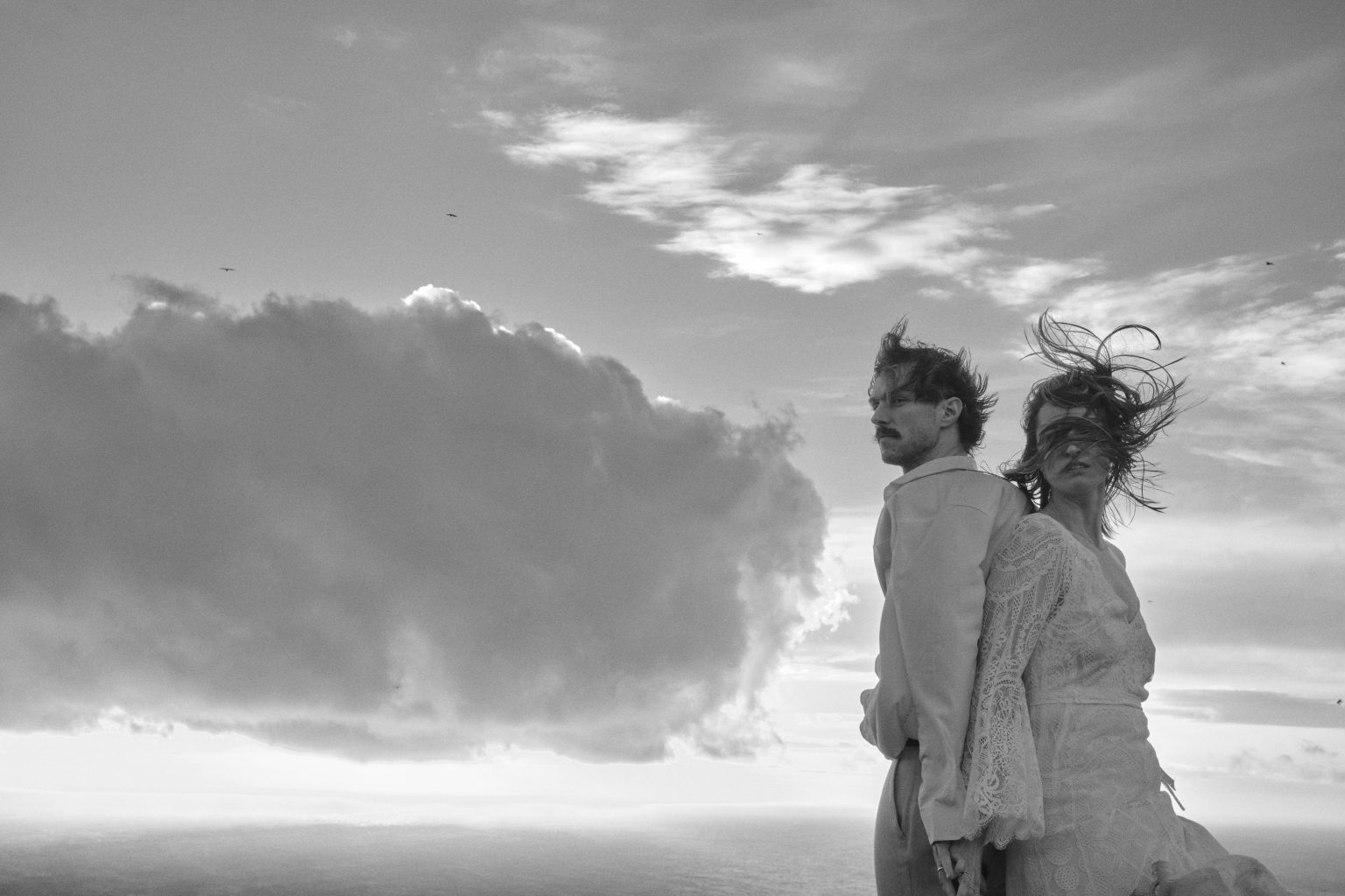 Windblown beneath a huge Atlantic cloud on São Miguel
