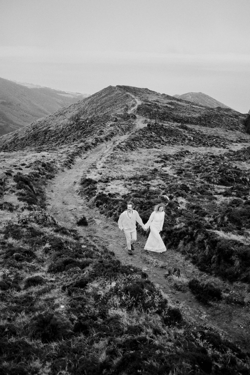 Following a highland trail on São Miguel, Azores