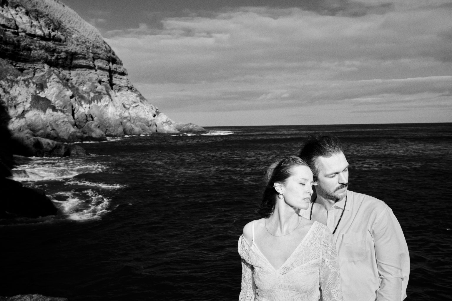 Heads together above a cove on São Miguel
