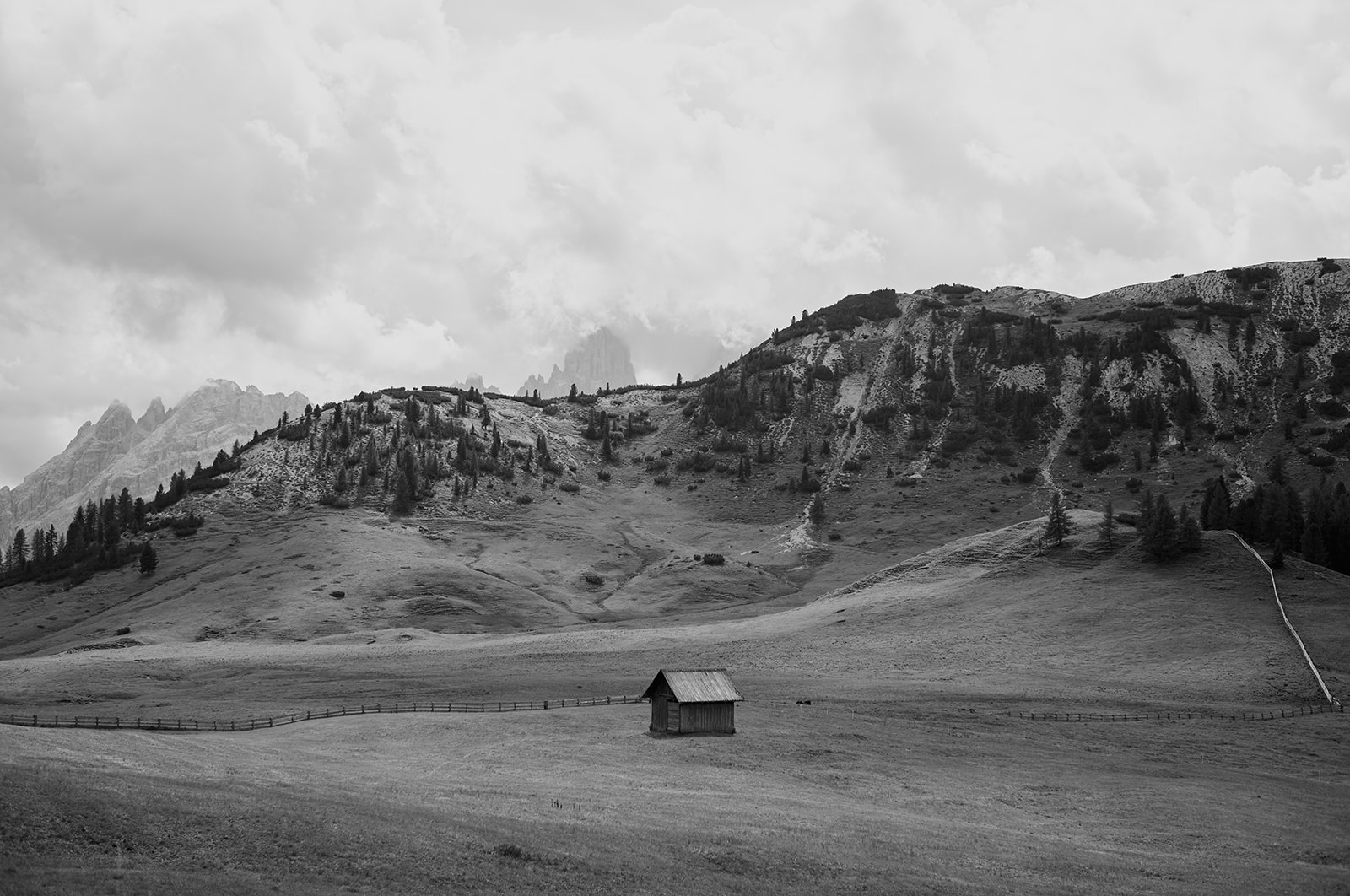 The high slopes above Passo Giau, Dolomites