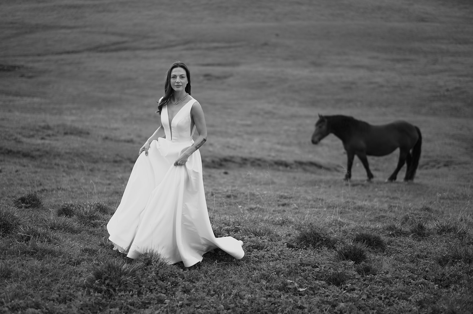 Prato Piazza meadows on a Dolomites wedding day