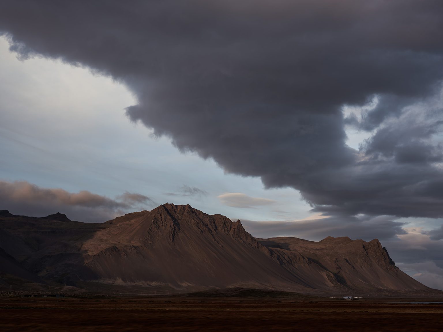 Storm light over Snæfellsnes at the end of the day, Iceland
