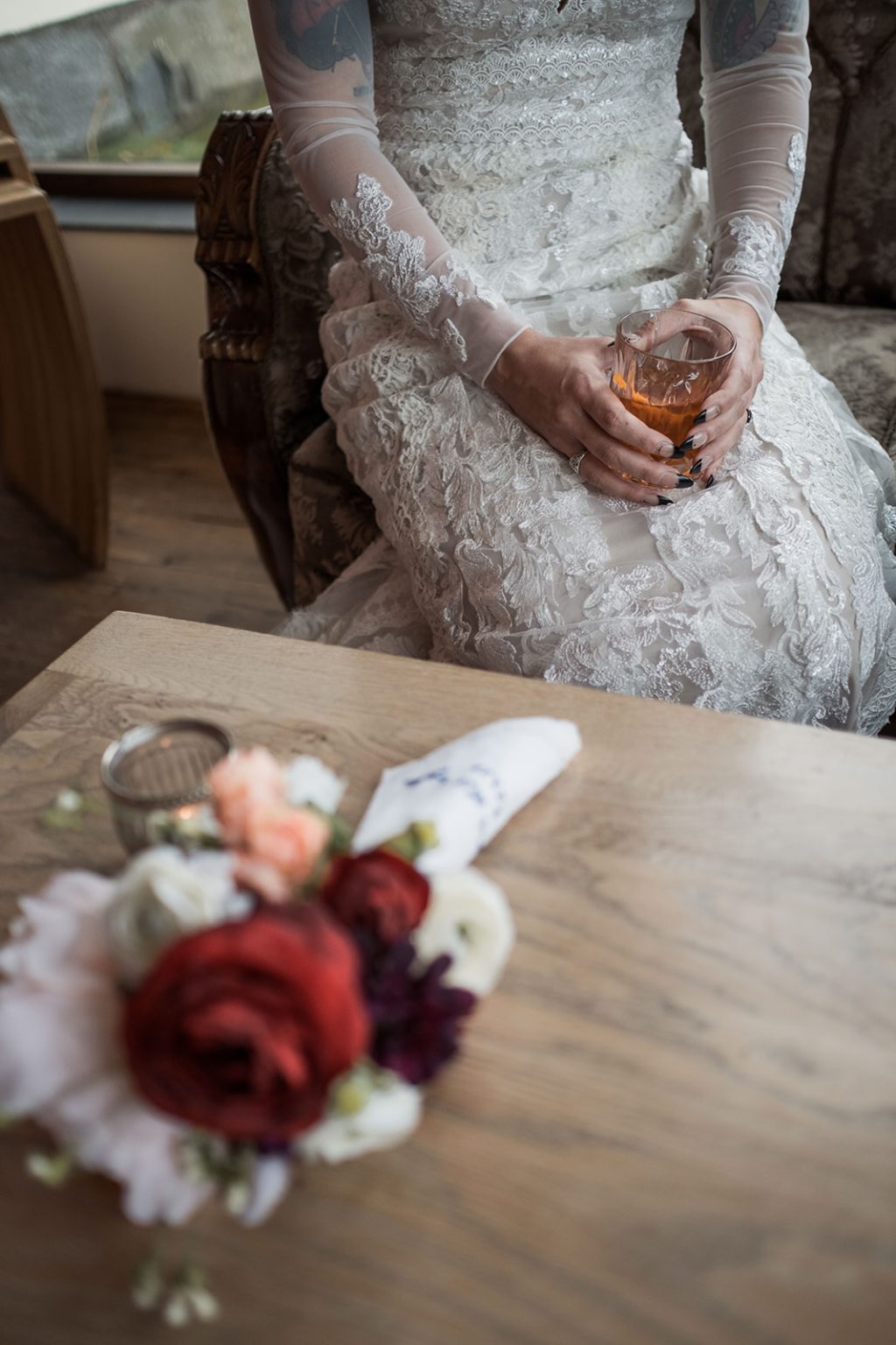 The back of the wedding dress, Búðir, Iceland