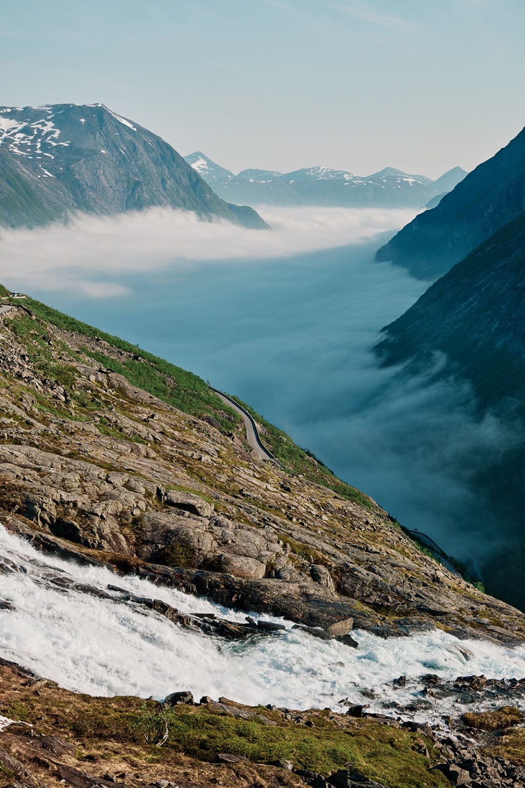 Cloud inversion over a Norwegian fjord