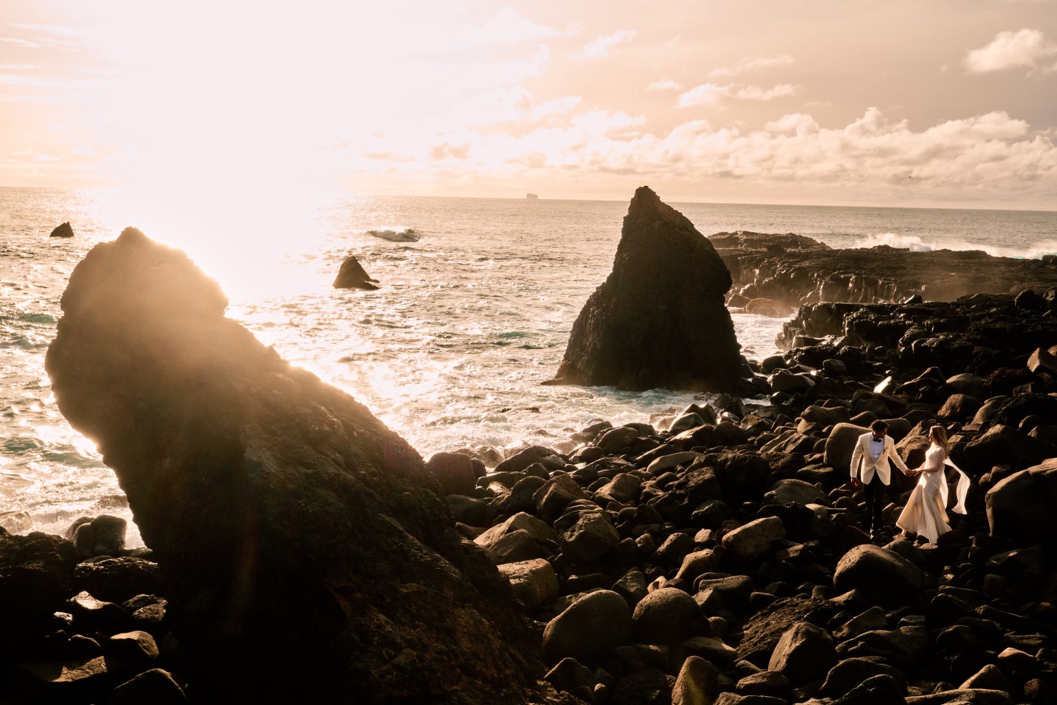 Sunset at Valahnúkamöl on the Reykjanes peninsula