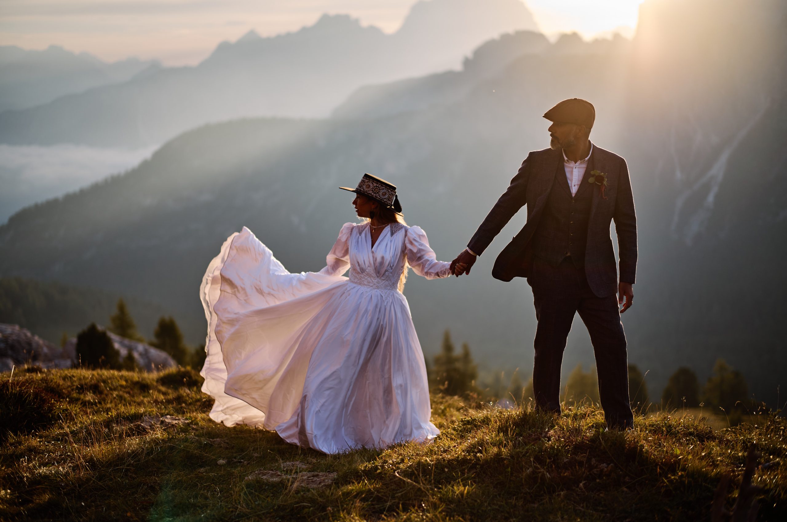 Lilly & Vic — Sunrise at Passo Giau