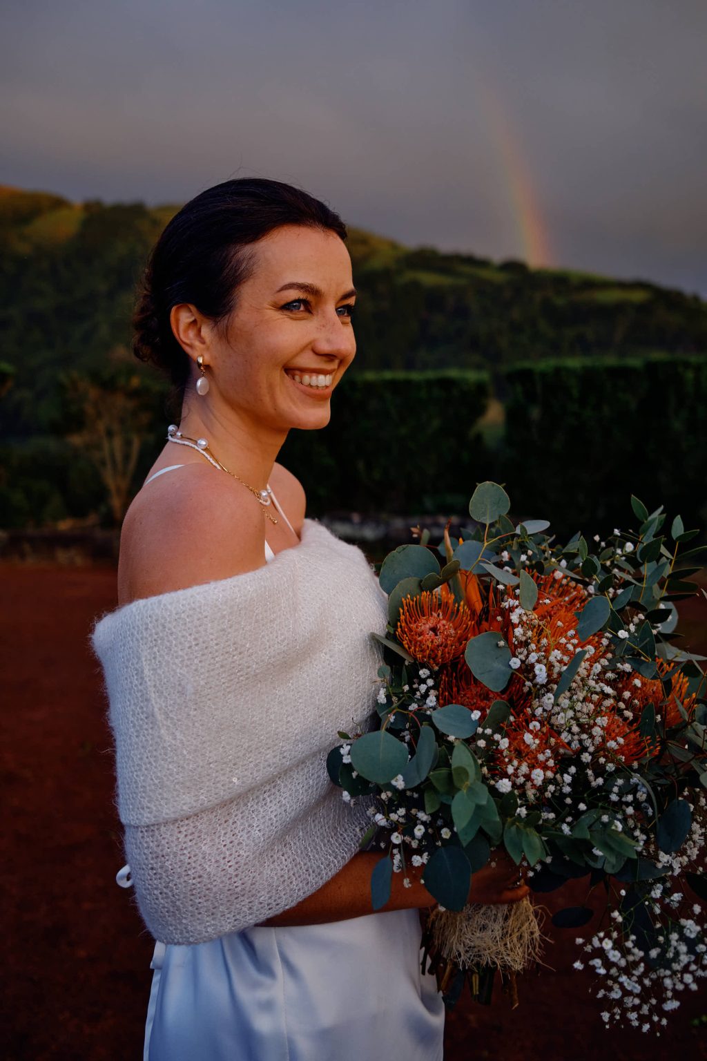 Bride portrait on the São Miguel coast