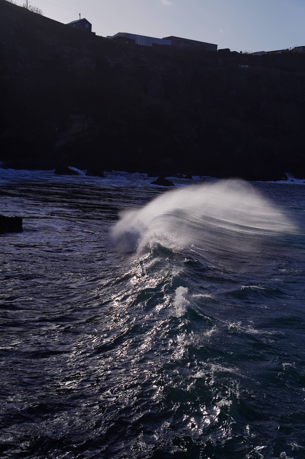 A wave breaking on São Miguel