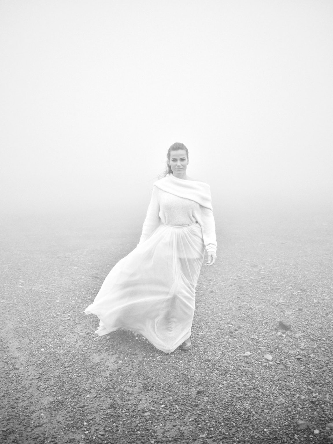 The bride in the mist, Snæfellsnes, Iceland