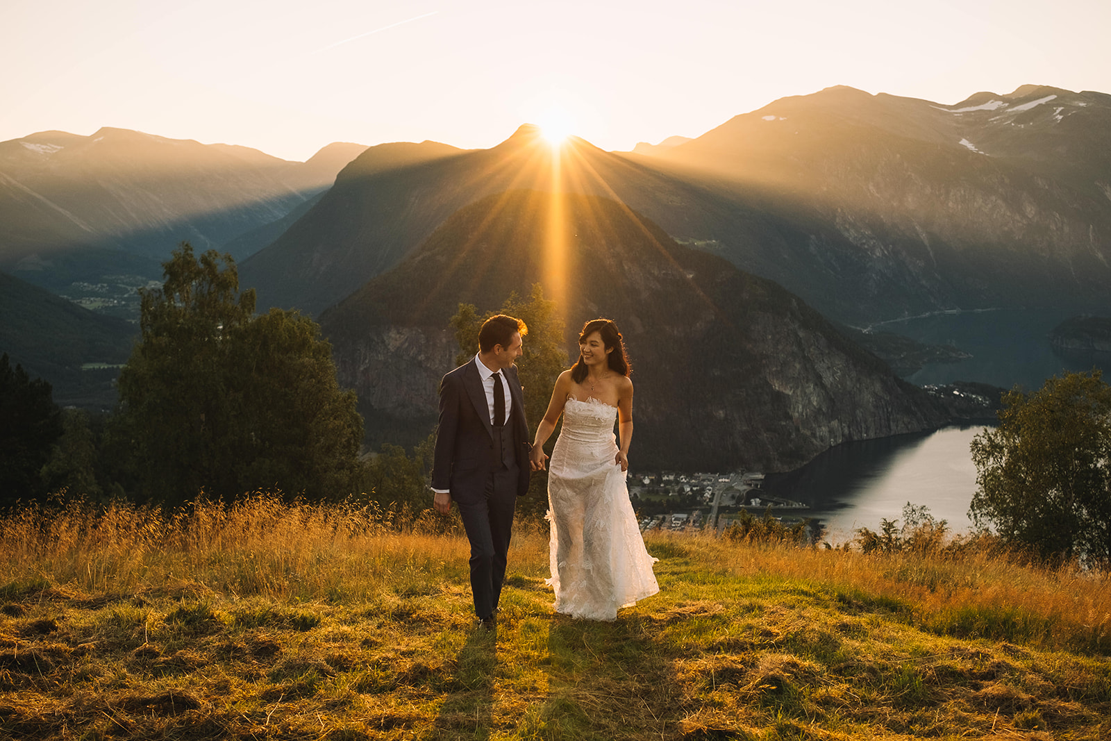 A wedding at the Juvet Landscape Hotel in the Valldal valley, Norway