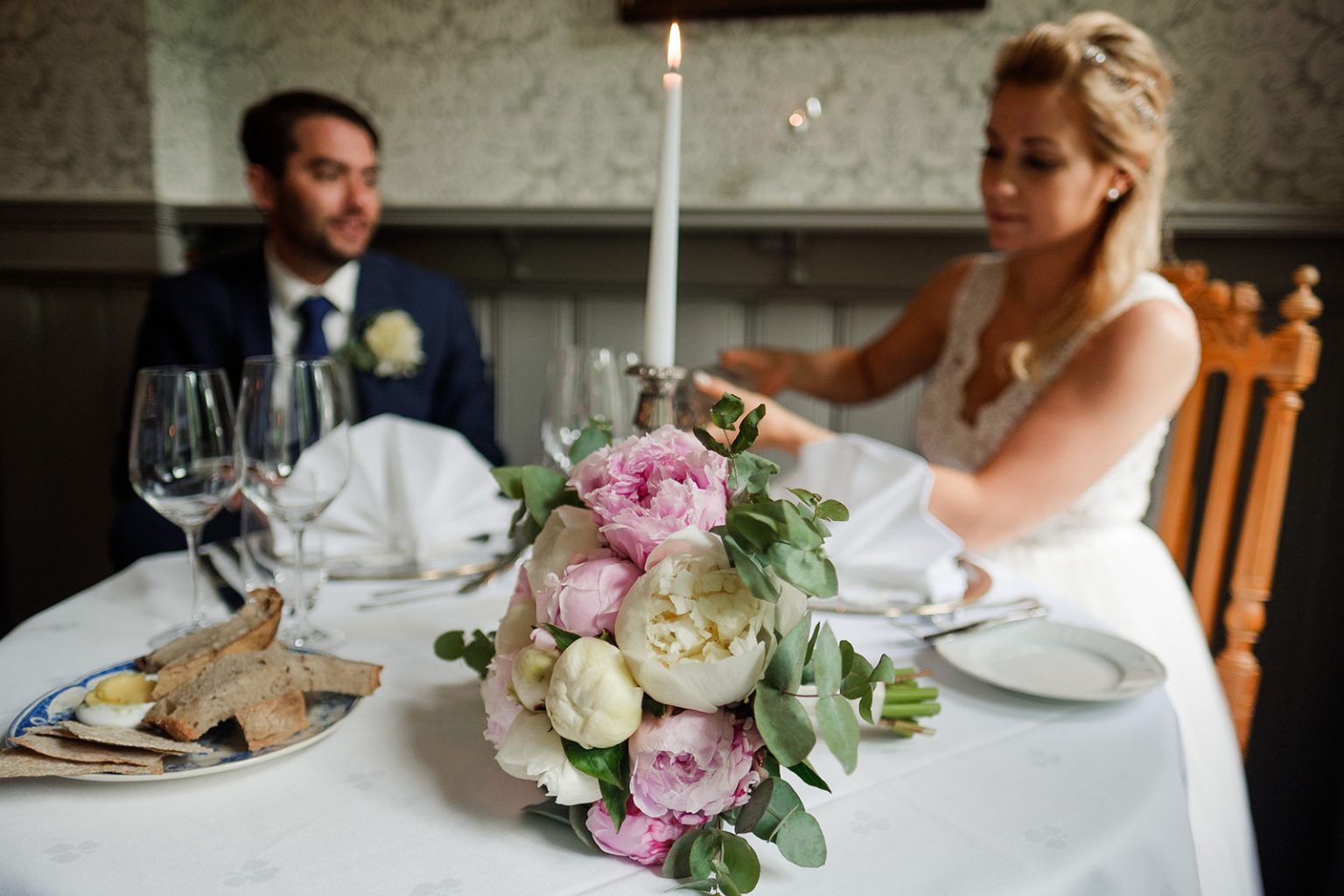 The wedding dinner at Hotel Union Øye