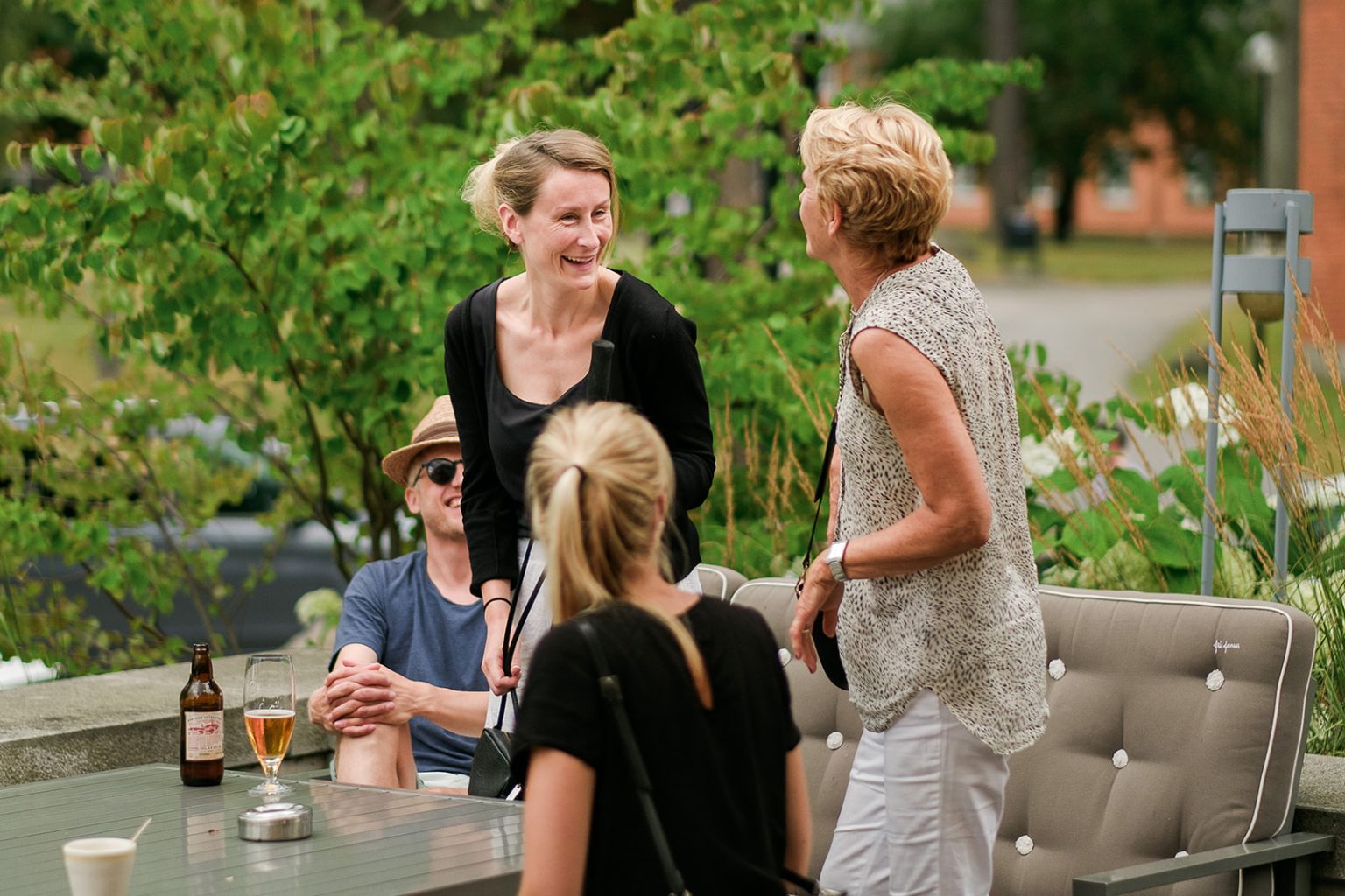 Guests gathering the days before the wedding