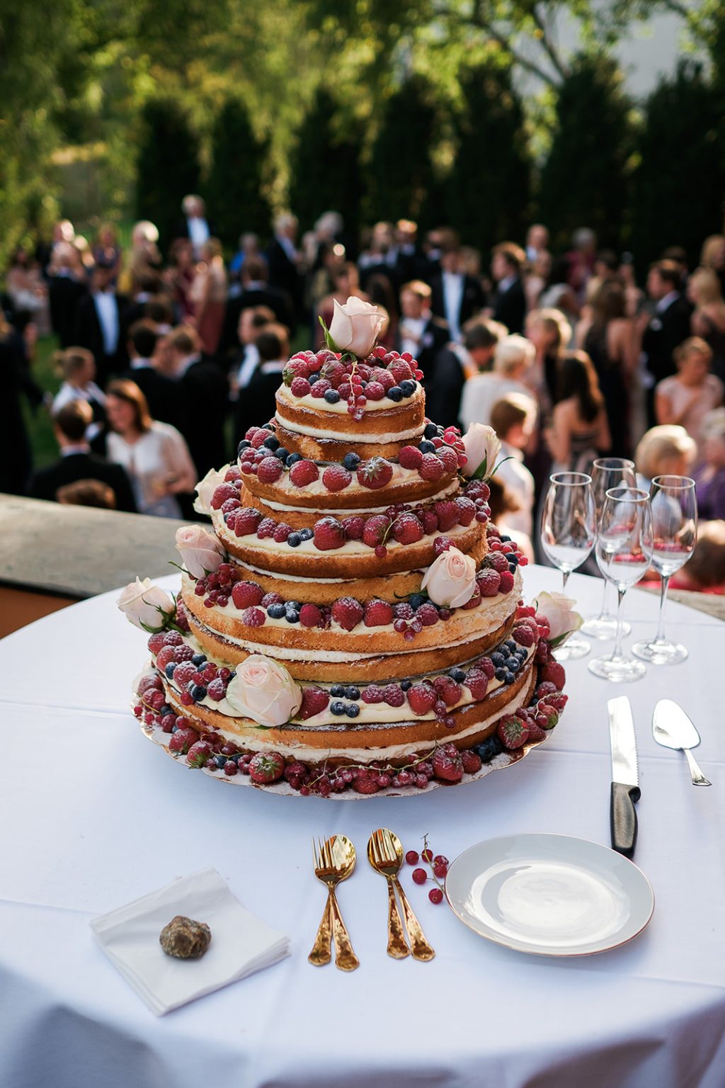 Croquembouche wedding cake