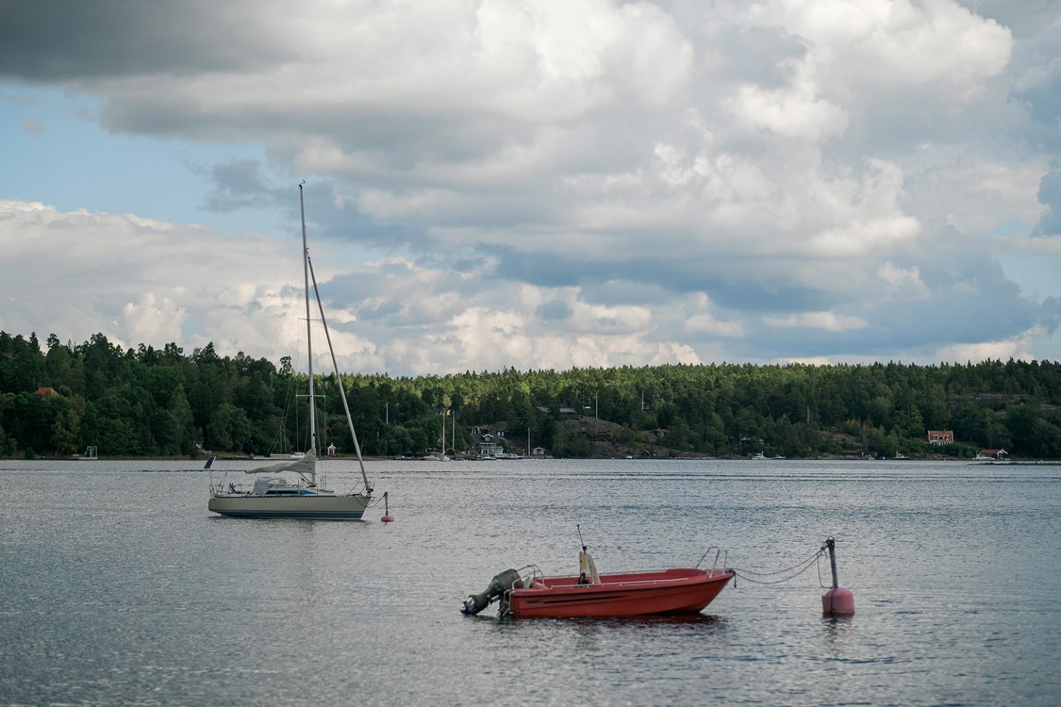 Sailing boats in the Stockholm archipelago