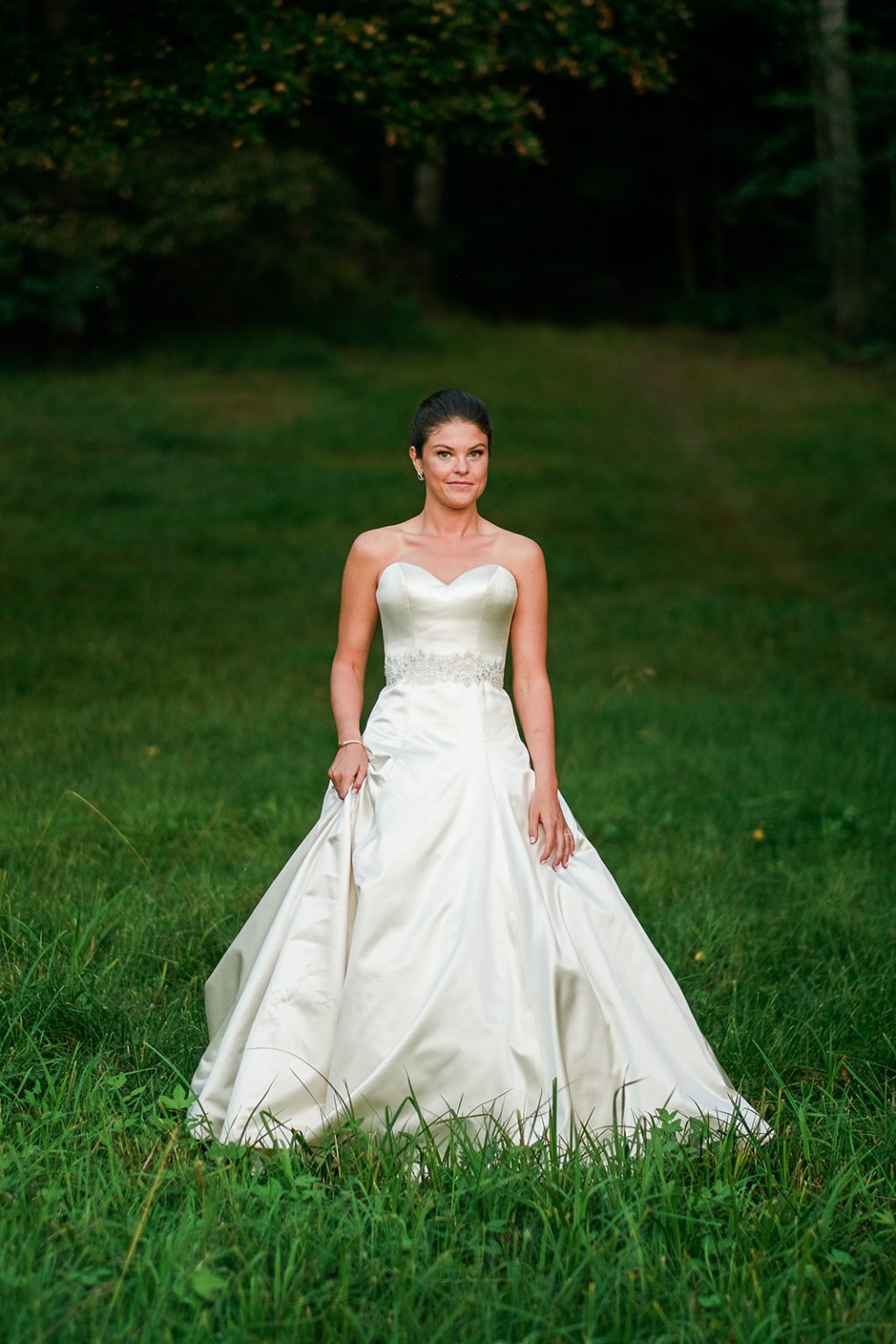 Bride portrait in the evening