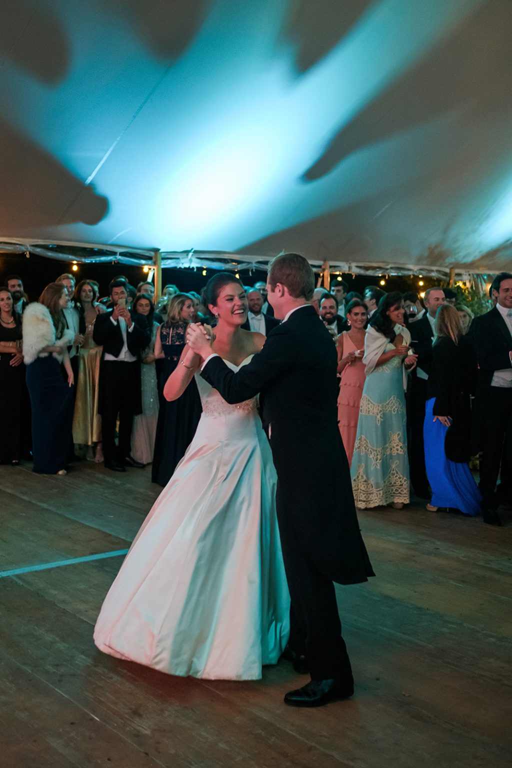 Bride and groom on the dance floor
