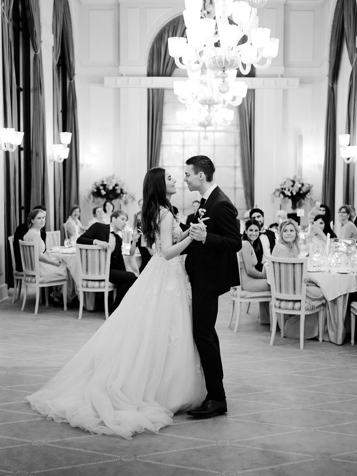 First dance at the Hotel d’Angleterre ballroom