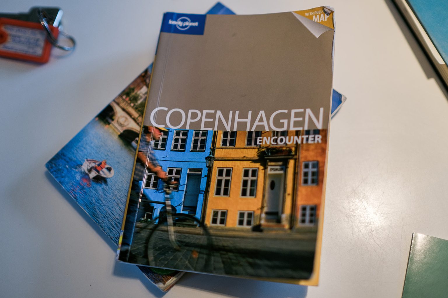 A Copenhagen guidebook on the morning of the elopement