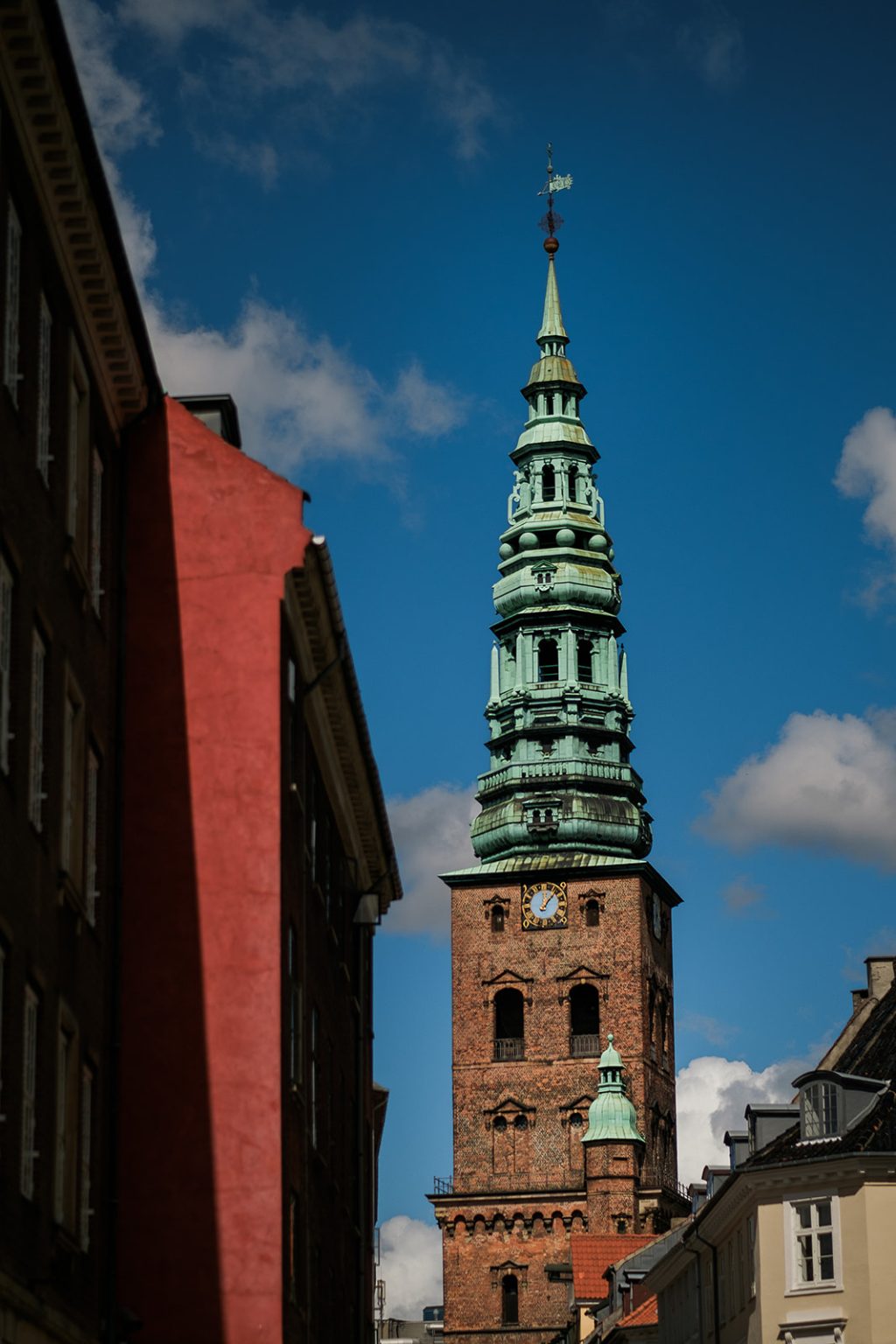 A church tower in Copenhagen