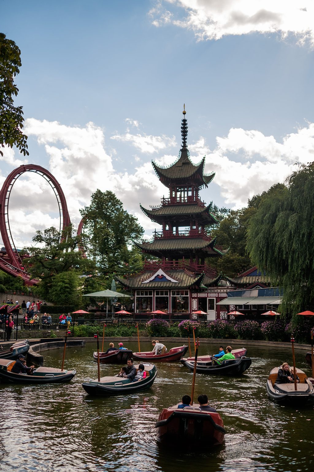 Tivoli Gardens in the middle of Copenhagen