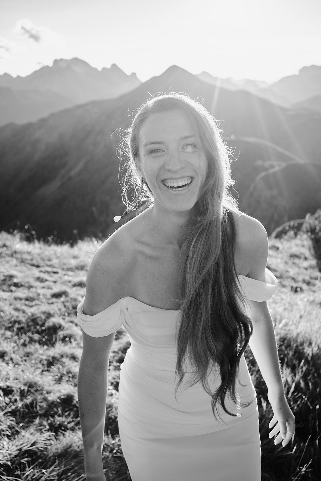 Sunset at Passo Giau, Dolomites destination wedding