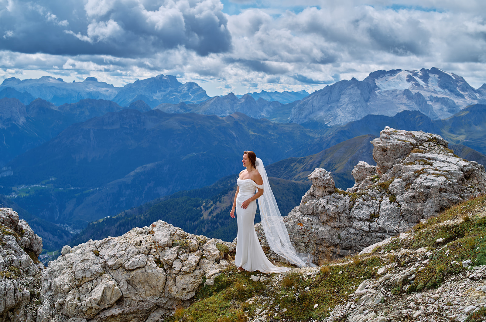 Views from Rifugio Lagazuoi above Passo Falzarego, Dolomites