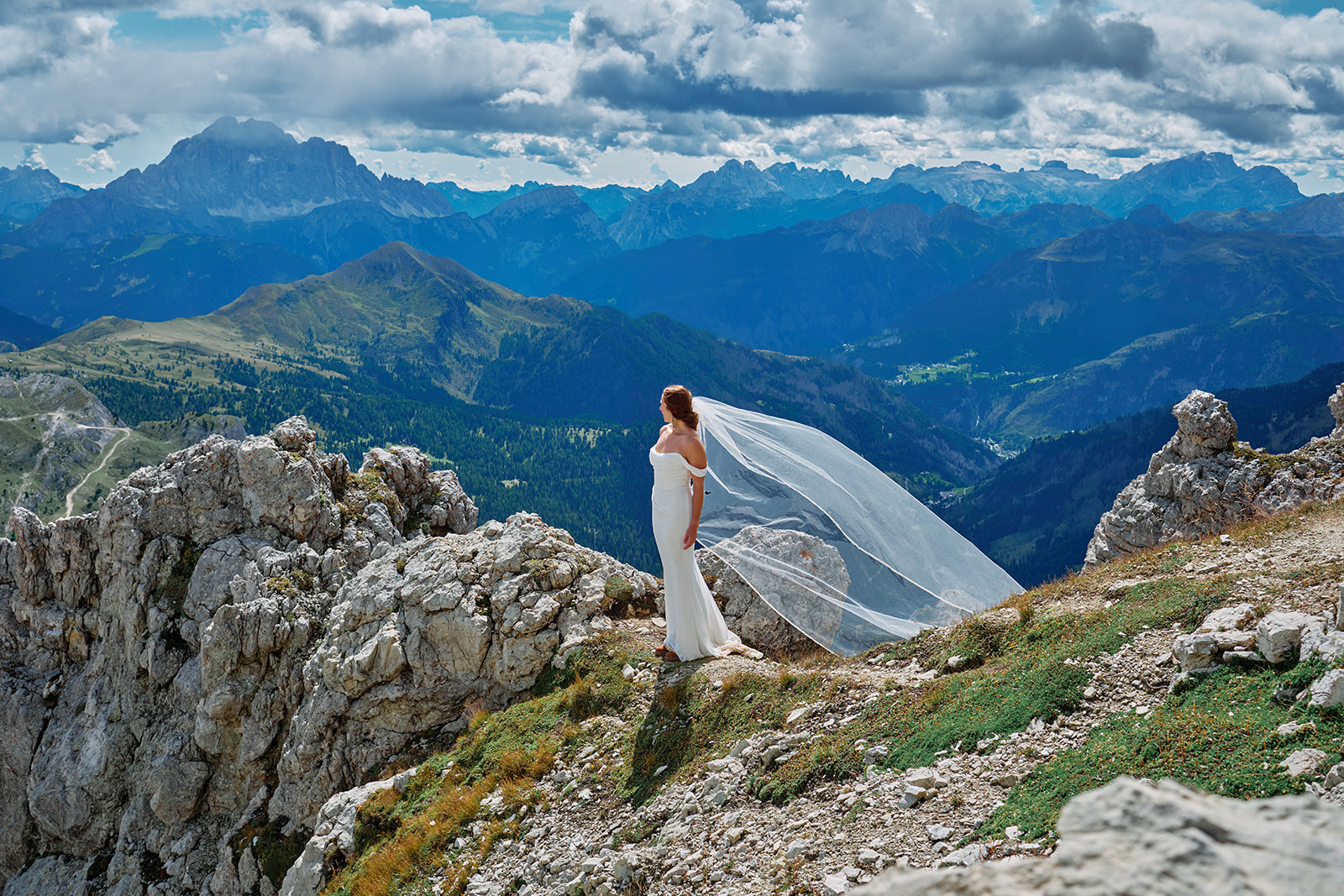 Views from Rifugio Lagazuoi above Passo Falzarego, Dolomites