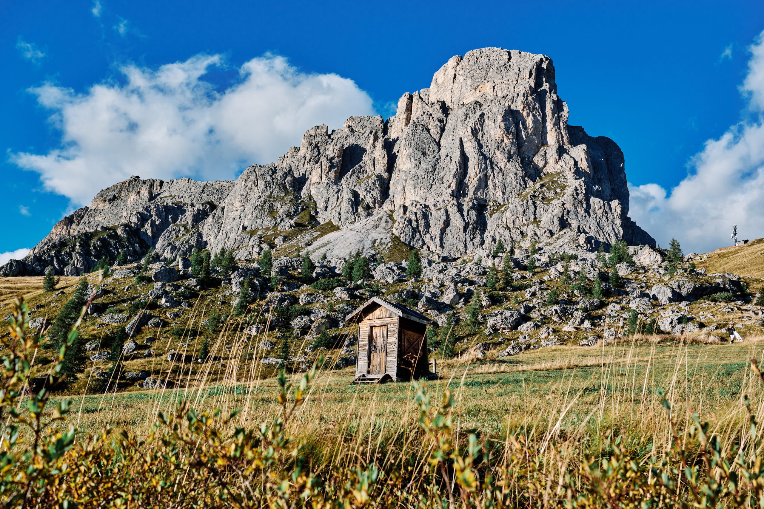 Ra Gusela tower above Passo Giau, Dolomites