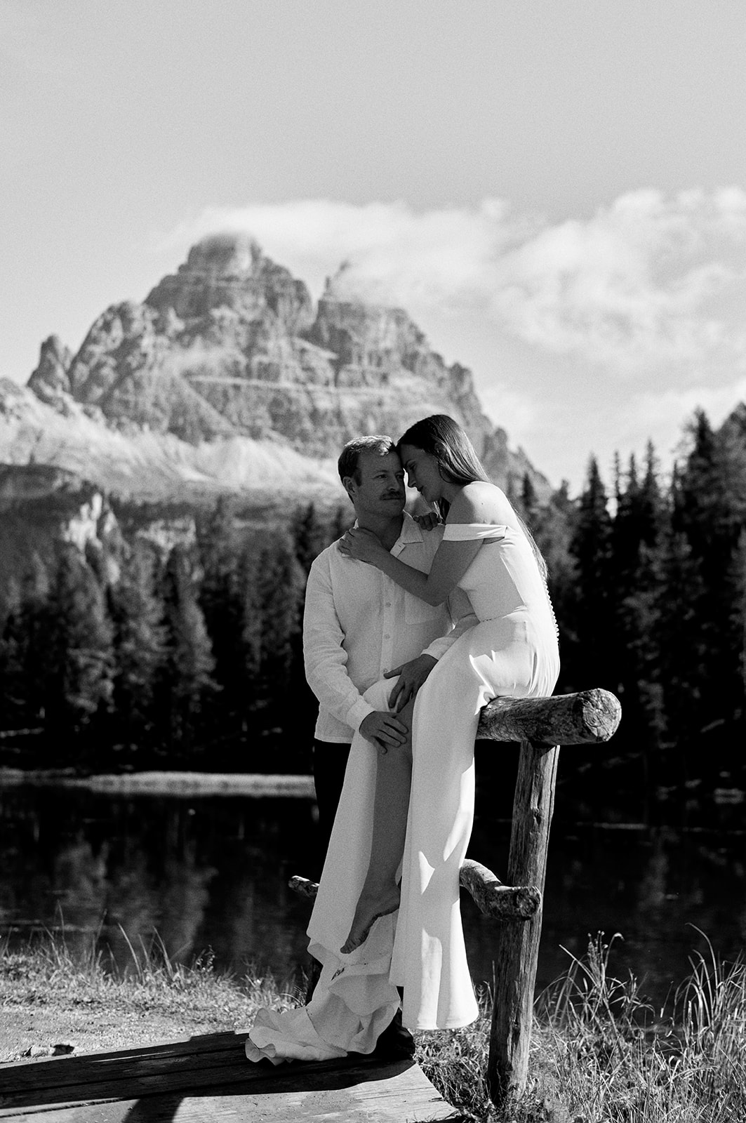 Kim and Denim at Lago di Braies