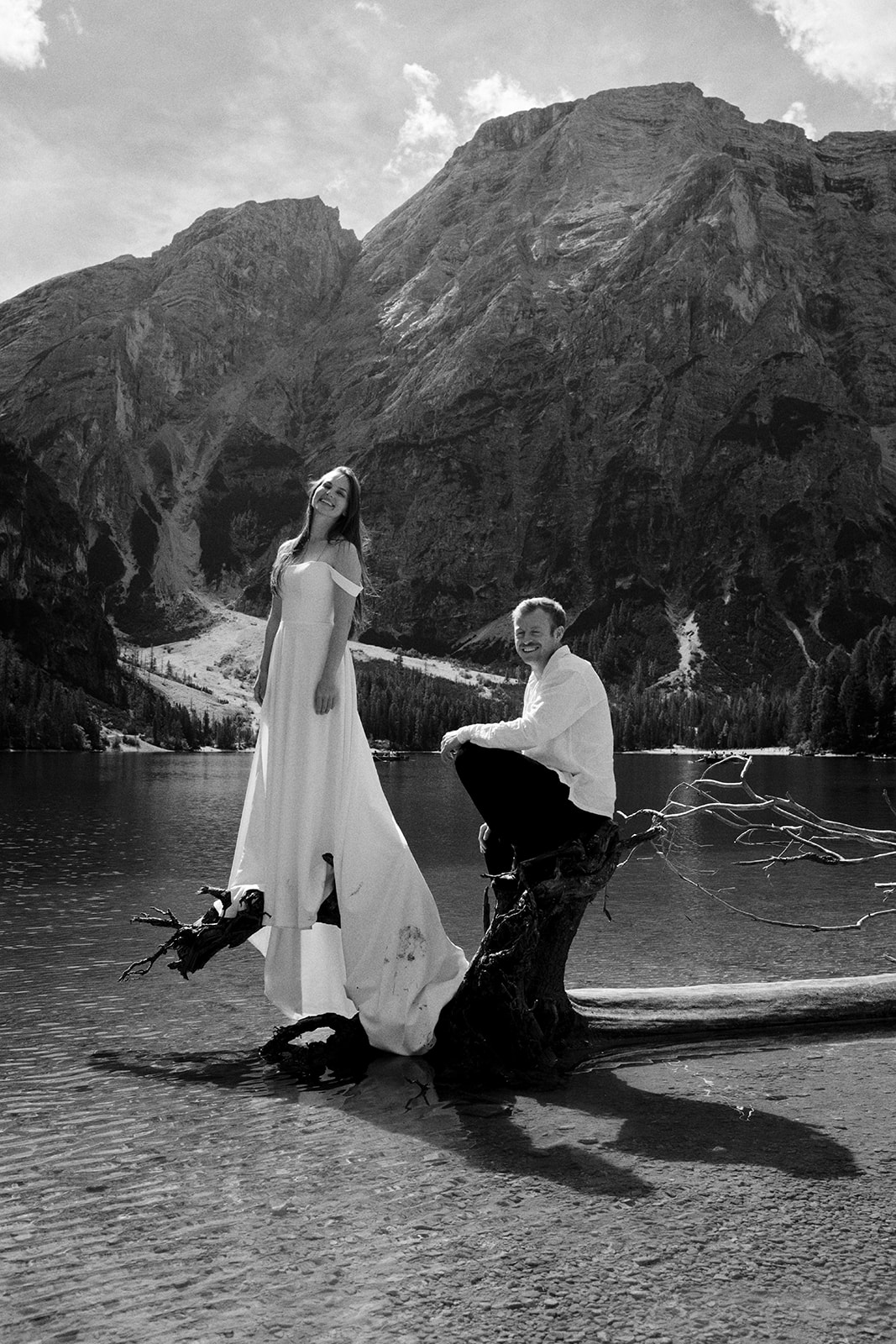 Kim and Denim at Lago di Braies