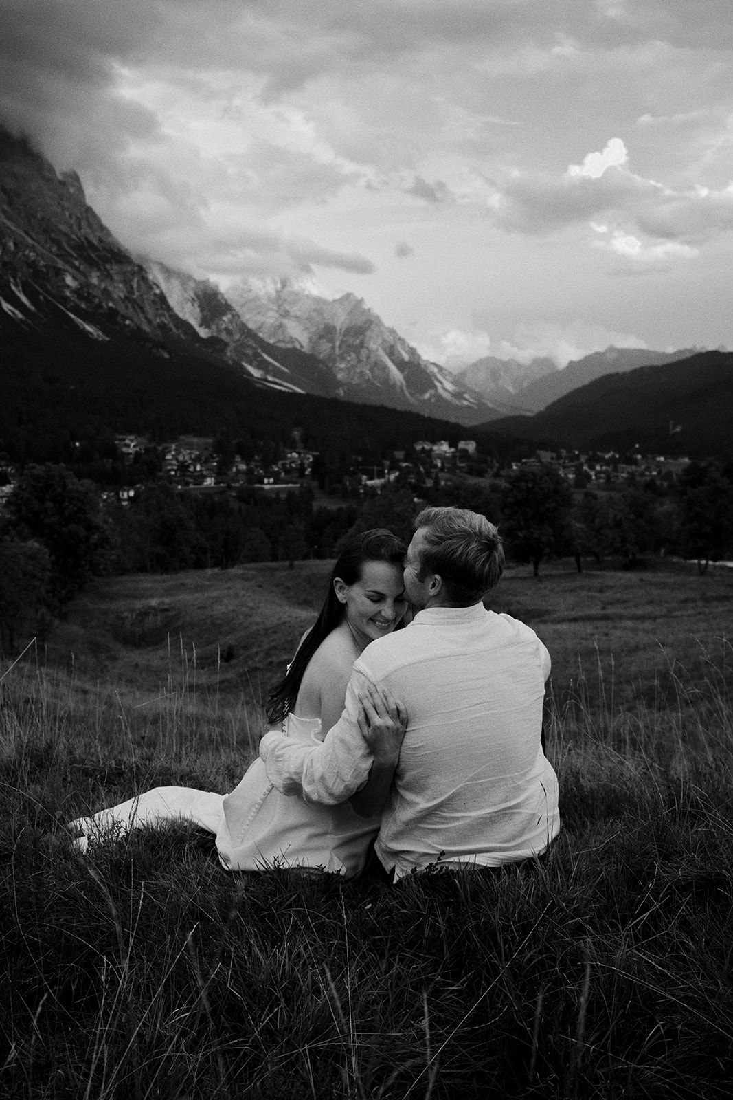 Kim and Denim above Cortina in the evening