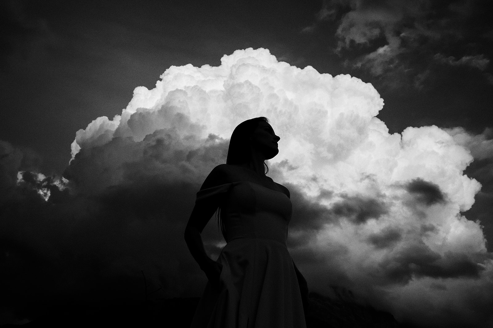 Cloud over the peaks at Tre Cime di Lavaredo