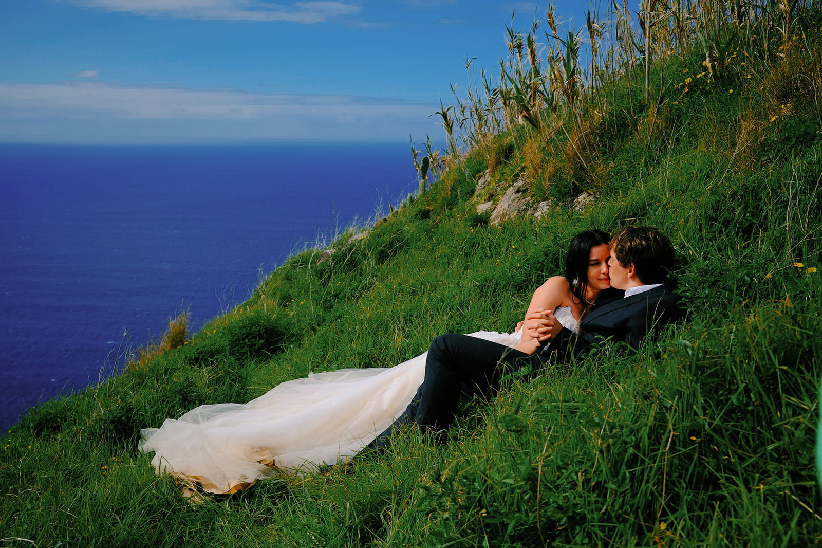Maria and Jonathan at Ponta do Sol