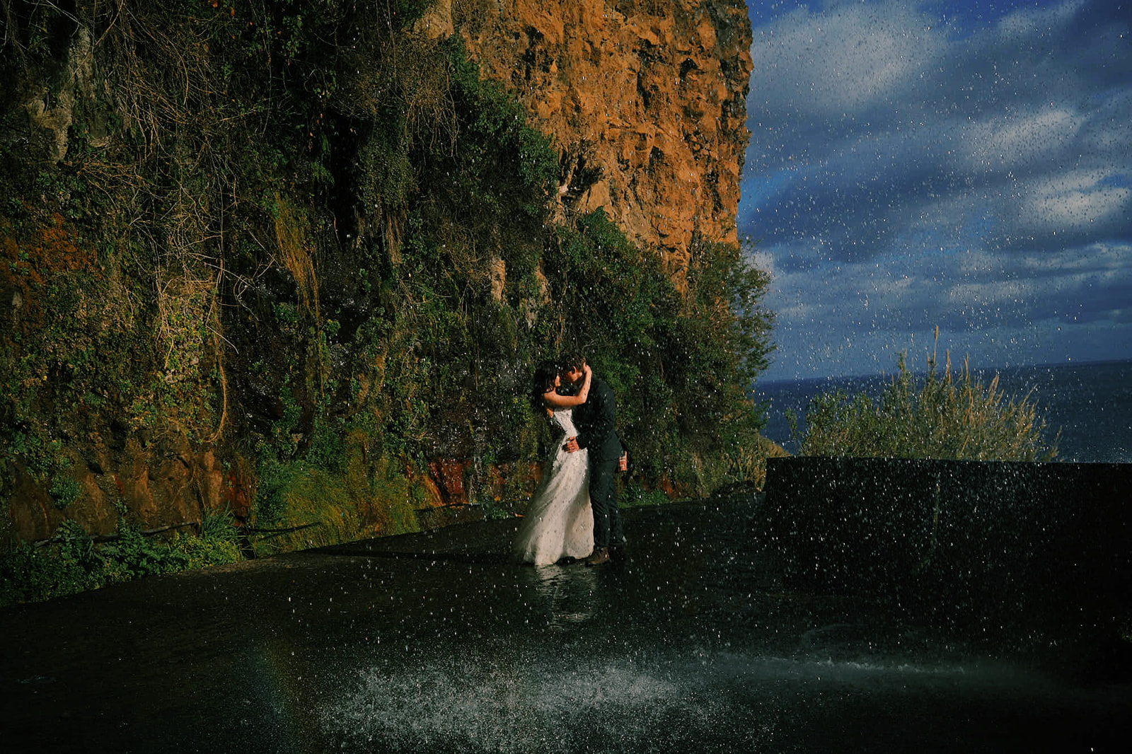 Maria and Jonathan at Ponta do Sol