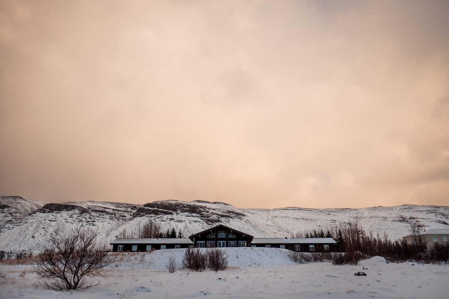 The winter coastline of Hvalfjörður near Reykjavík