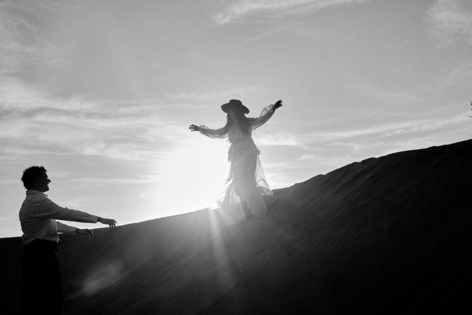 Sunset over the dunes, Lanzarote
