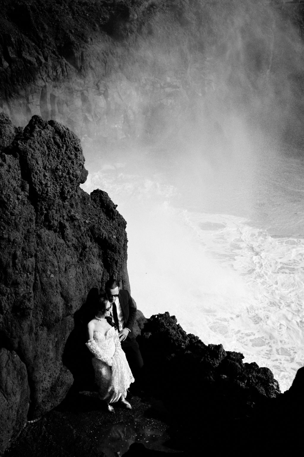The Atlantic hitting the Lanzarote cliffs