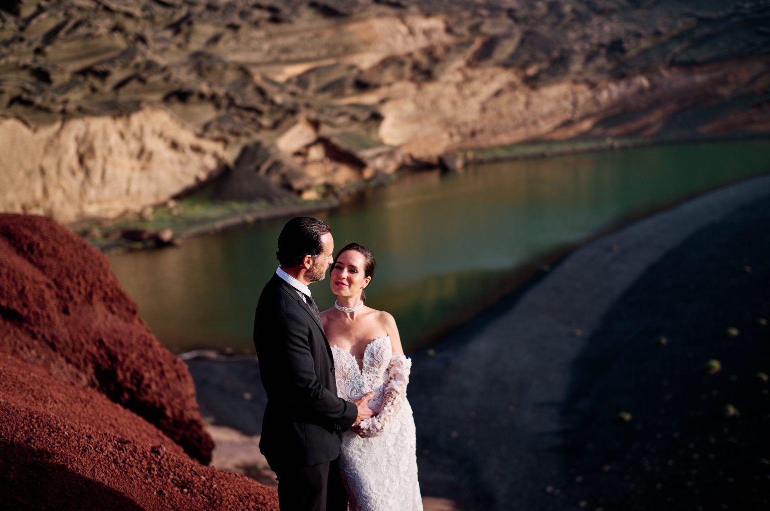 The green lagoon at El Golfo, Lanzarote