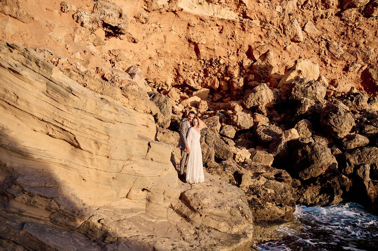 Sunset elopement at Cala del Toro, Mallorca