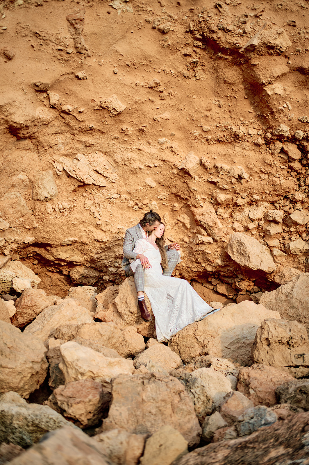 Golden hour on the cliffs of Cala del Toro, Mallorca