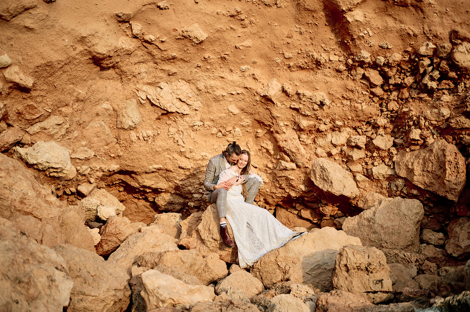 Golden hour on the cliffs of Cala del Toro, Mallorca