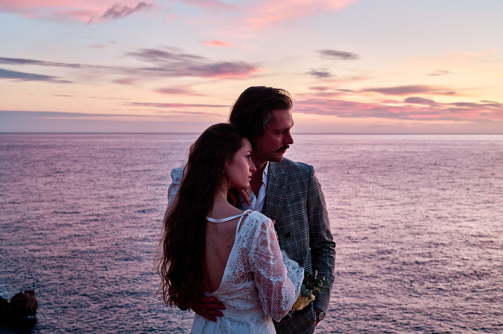 Sunrise elopement at Capdepera Lighthouse, Mallorca