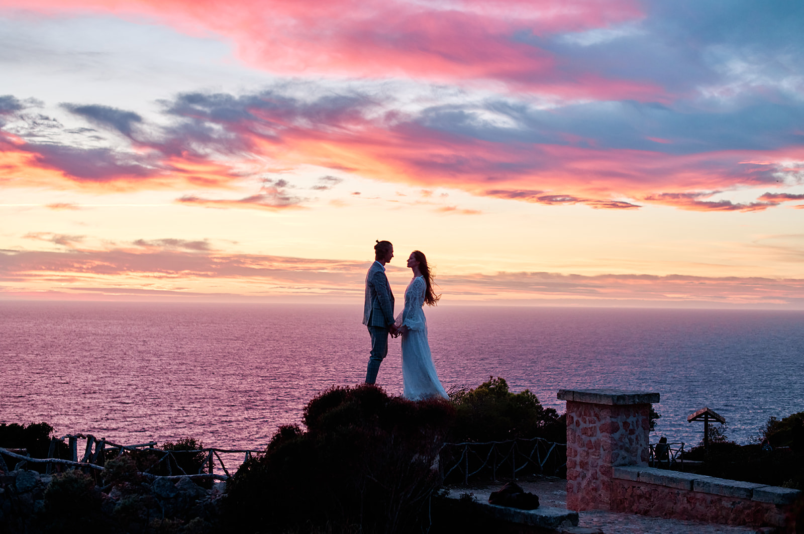 Mallorca elopement at Cala del Toro in the last light