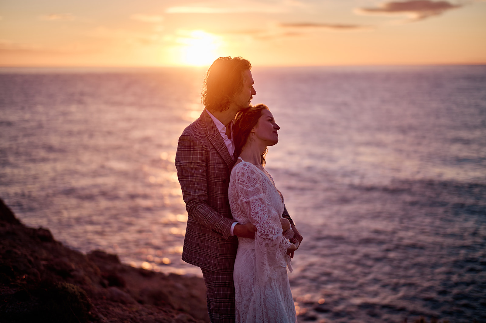 Morning light on a Mallorca elopement at Capdepera